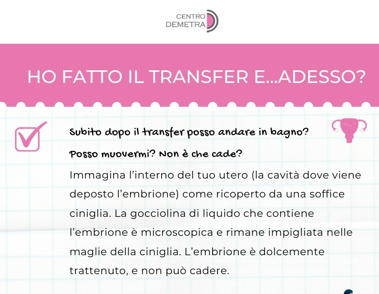 Ho fatto il transfer e adesso? [INFOGRAFICA] – Centro Demetra