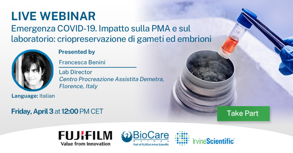 Webinar – Emergenza COVID-19 e IMPATTO SULLA PMA E IL LABORATORIO – Centro Demetra